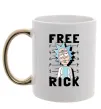 Чашка з кольоровою ручкою Free Rick Золото фото