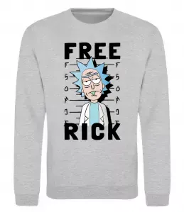 Світшот Free Rick Сірий меланж фото