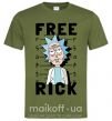 Чоловіча футболка Free Rick Оливковий фото