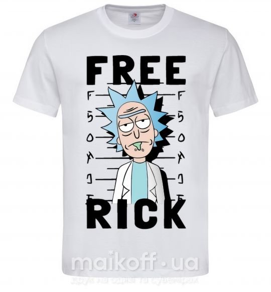 Мужская футболка Free Rick Белый фото