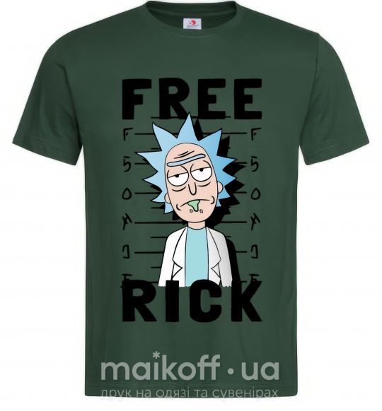Чоловіча футболка Free Rick Темно-зелений фото