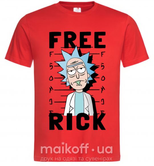 Чоловіча футболка Free Rick Червоний фото