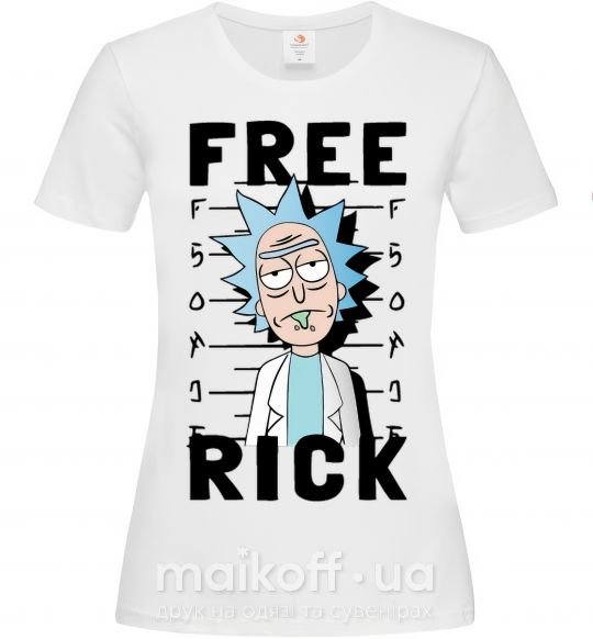 Жіноча футболка Free Rick Білий фото