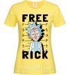 Жіноча футболка Free Rick Лимонний фото