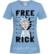 Жіноча футболка Free Rick Блакитний фото