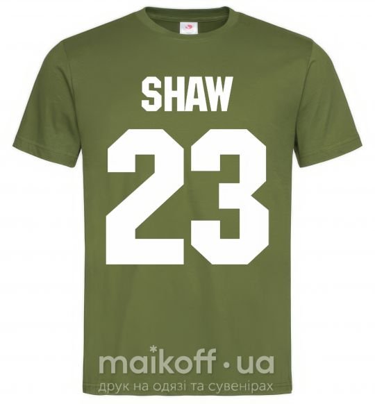 Чоловіча футболка Shaw 23 Оливковий фото
