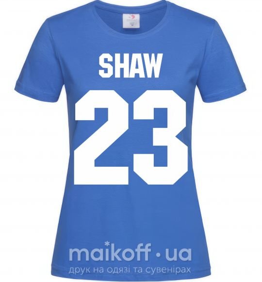 Жіноча футболка Shaw 23 Яскраво-синій фото