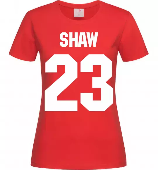Жіноча футболка Shaw 23 Червоний фото