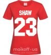 Жіноча футболка Shaw 23 Червоний фото
