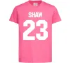 Дитяча футболка Shaw 23 Яскраво-рожевий фото