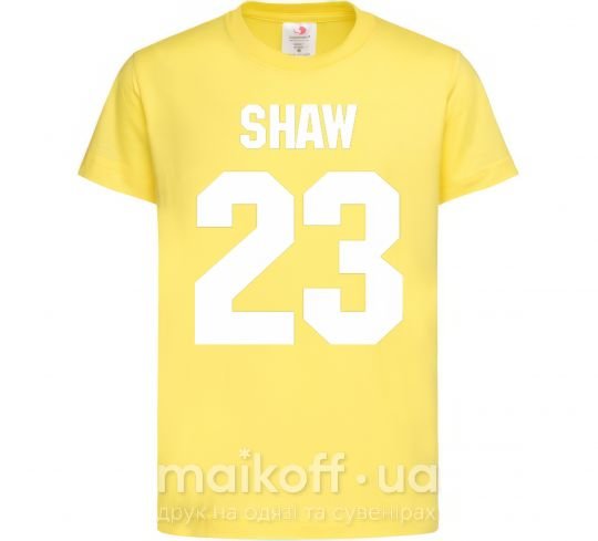 Дитяча футболка Shaw 23 Лимонний фото