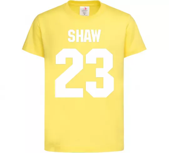 Дитяча футболка Shaw 23 Лимонний фото