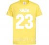 Дитяча футболка Shaw 23 Лимонний фото