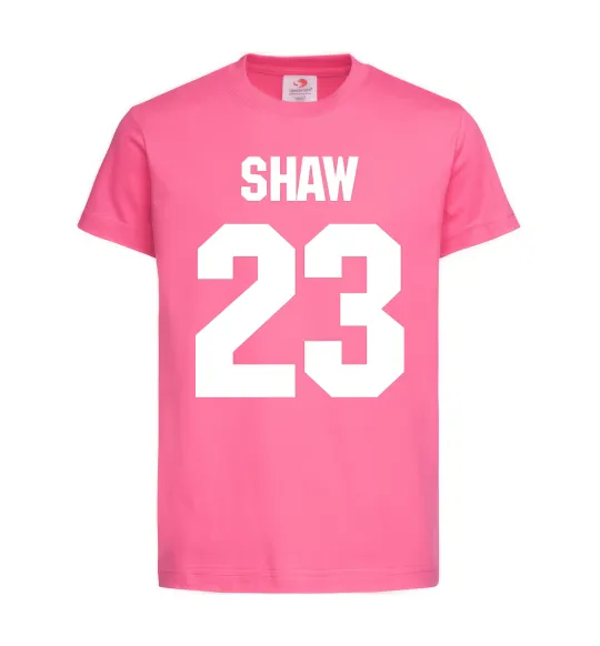 Дитяча футболка Shaw 23 Яскраво-рожевий фото