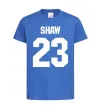Дитяча футболка Shaw 23 Яскраво-синій фото