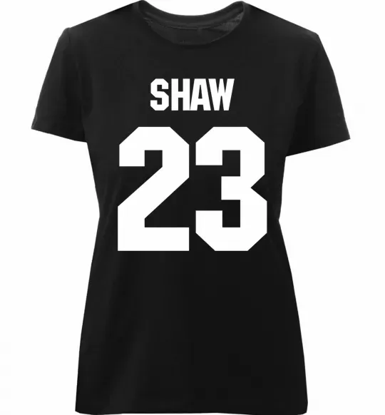 Жіноча преміум футболка Shaw 23 Чорний фото