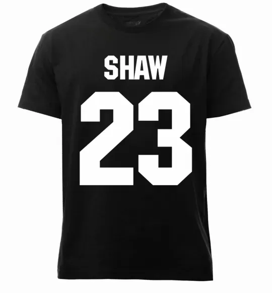 Чоловіча преміум футболка Shaw 23 Чорний фото