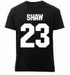 Чоловіча преміум футболка Shaw 23 Чорний фото