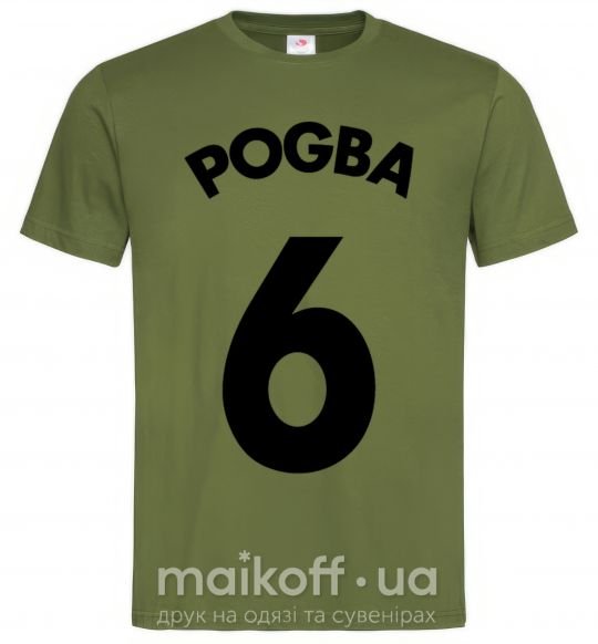 Мужская футболка Pogba 6 Оливковый фото