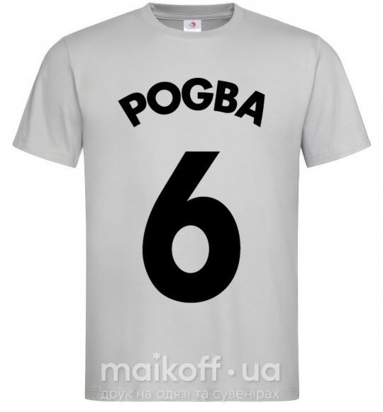 Чоловіча футболка Pogba 6 Сірий фото