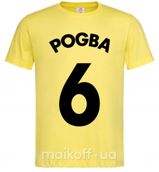 Чоловіча футболка Pogba 6 Лимонний фото