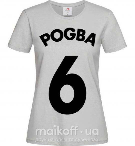 Жіноча футболка Pogba 6 Сірий фото