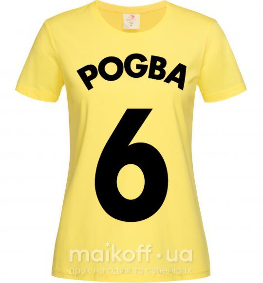 Жіноча футболка Pogba 6 Лимонний фото