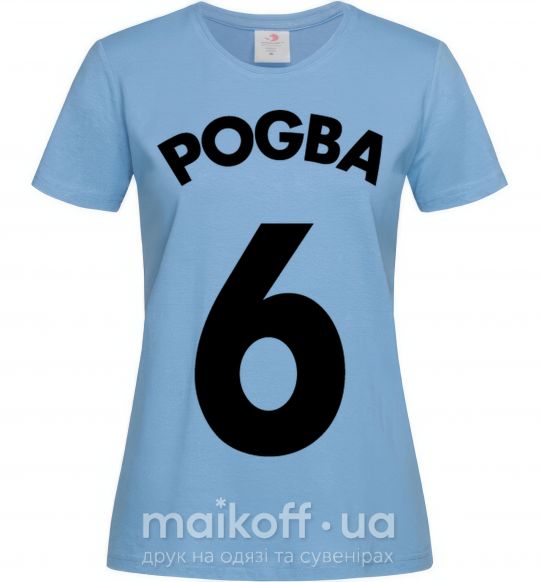 Жіноча футболка Pogba 6 Блакитний фото