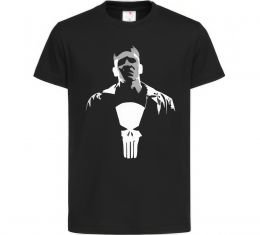 Детская футболка Каратель біло-сірий