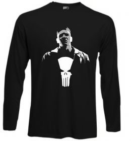 Лонгслів Каратель біло-сірий Лонгслів Каратель біло-сірий