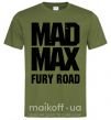 Чоловіча футболка Mad Max fury road Оливковий фото