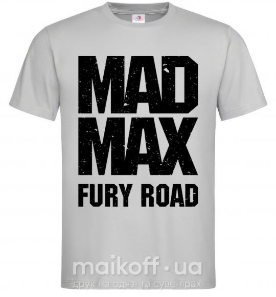 Мужская футболка Mad Max fury road Серый фото