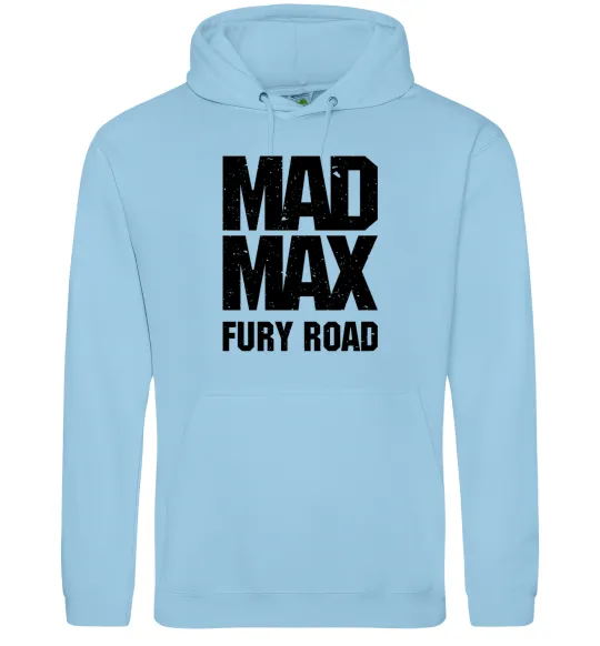 Мужская толстовка (худи) Mad Max fury road Голубой фото