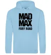Мужская толстовка (худи) Mad Max fury road Голубой фото