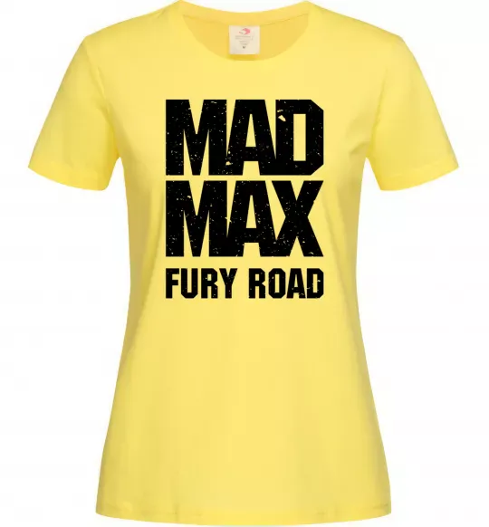 Жіноча футболка Mad Max fury road Лимонний фото