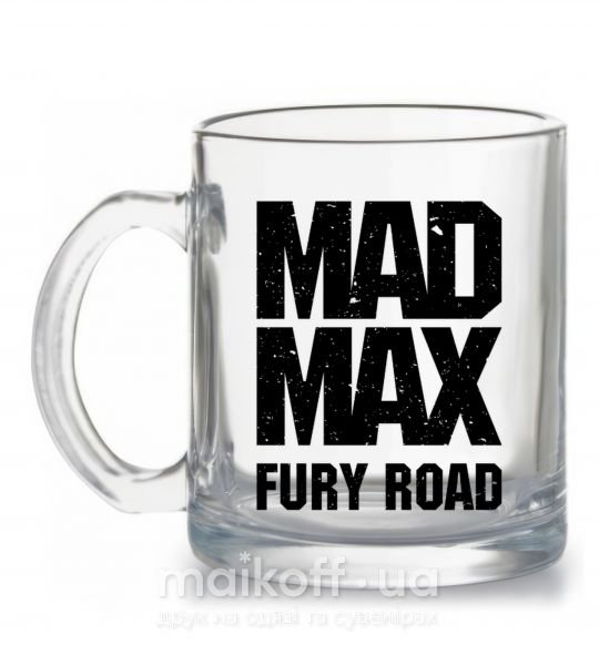 Чашка стеклянная Mad Max fury road Прозрачный фото
