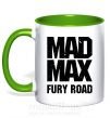 Чашка з кольоровою ручкою Mad Max fury road Зелений фото