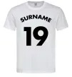 Мужская футболка Surname 19 Белый фото