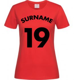 Жіноча футболка Surname 19 Жіноча футболка Surname 19