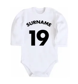 Дитячий бодік Surname 19 Білий фото