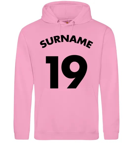 Жіноча толстовка (худі) Surname 19 Рожевий фото