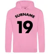 Жіноча толстовка (худі) Surname 19 Рожевий фото
