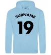 Жіноча толстовка (худі) Surname 19 Блакитний фото