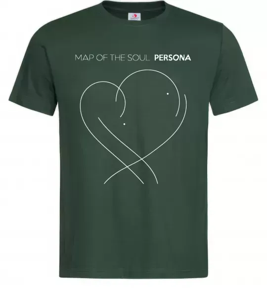Чоловіча футболка Map of the soul Темно-зелений фото