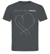 Чоловіча футболка Map of the soul Графіт фото