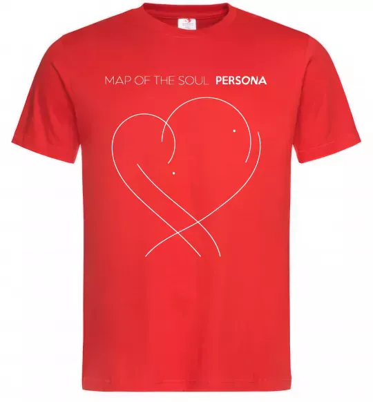 Чоловіча футболка Map of the soul Червоний фото