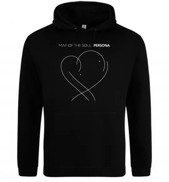 Мужская толстовка (худи) Map of the soul Черный фото