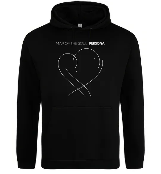 Женская толстовка (худи) Map of the soul Черный фото