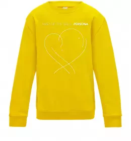 Дитячий світшот Map of the soul Сонячно жовтий фото