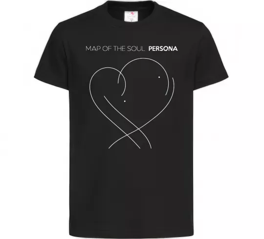 Дитяча футболка Map of the soul Чорний фото